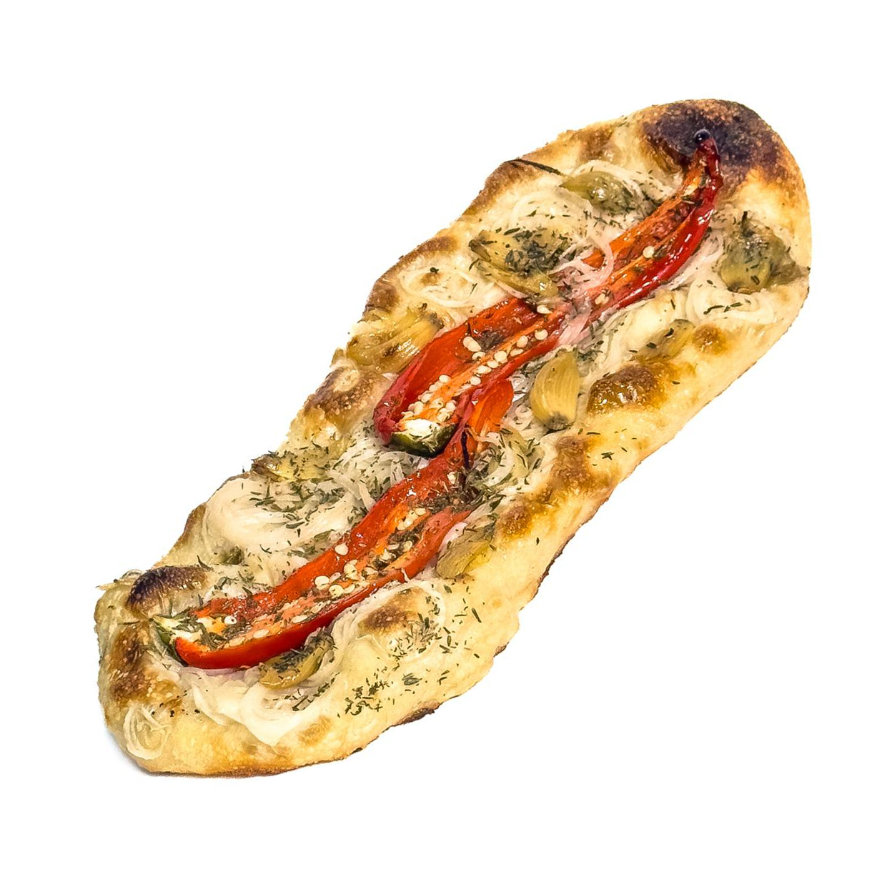 Fermented Red Onion With A Spicy Chilli Foccacia